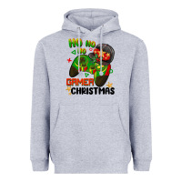 Heather Grey ho ho ho gamer Christmas Heavyweight Hoodie - BarkalooDesign