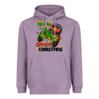 Lavender ho ho ho gamer Christmas Heavyweight Hoodie - BarkalooDesign