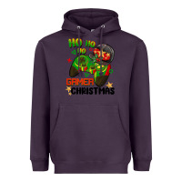 Plum ho ho ho gamer Christmas Heavyweight Hoodie - BarkalooDesign
