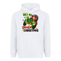 White ho ho ho gamer Christmas Heavyweight Hoodie - BarkalooDesign
