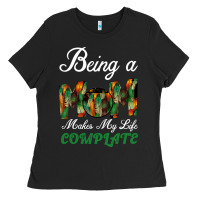 Black Being A Mom Makes My Life Complete For dark Ladies Tee - Bettercallsaul