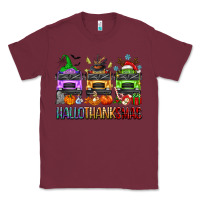 Burgundy hallothanksmas school bus Classic Tee - texasbilliewilder