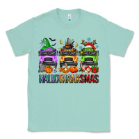 Seafoam hallothanksmas school bus Classic Tee - texasbilliewilder