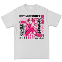Dove Grey survivor breast cancer ribbon Premium Tee - RanaPortraitStore