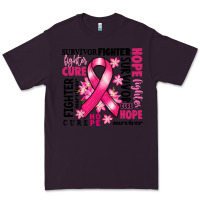 Plum survivor breast cancer ribbon Premium Tee - RanaPortraitStore