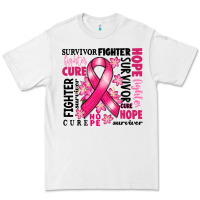 White survivor breast cancer ribbon Premium Tee - RanaPortraitStore