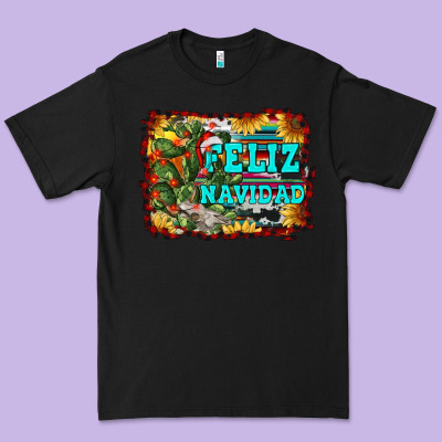 Feliz Navidad Premium Tee Designed By Ranaportraitstore