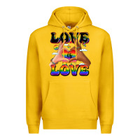 Lemon love is love lgbtq pride hands Premium Hoodie - LillyAllenDesigns