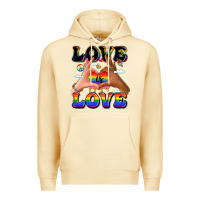 Pina Colada love is love lgbtq pride hands Premium Hoodie - LillyAllenDesigns