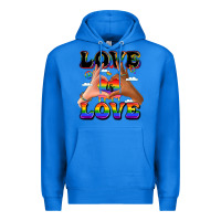True Royal love is love lgbtq pride hands Premium Hoodie - LillyAllenDesigns