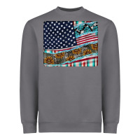 Storm American Flag Mouse Pad Heavyweight Sweatshirt - CowhideDigitalArt