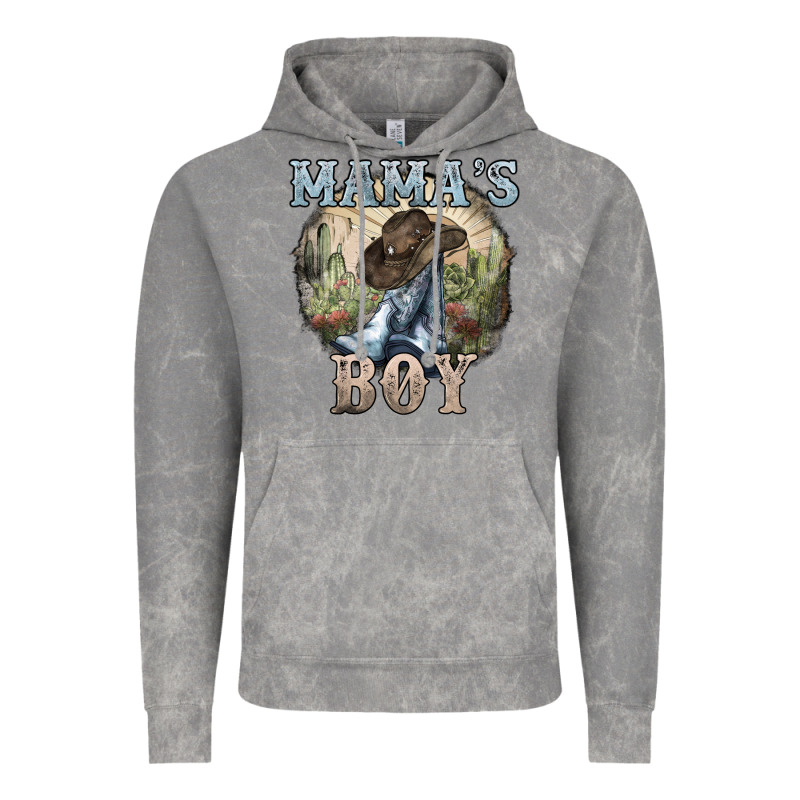 Mama's Boy Western Cowboy Boots Cactus Vintage Hoodie by HowdyJamesFarm | Teevron