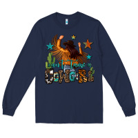 Navy can't tame a cowgirl Long Sleeve Tee - OliviaCreatesArt