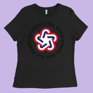American Revolution Bicentennial 1776  1976 Ladies Tee Designed By Trangstudio