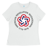 White American Revolution Bicentennial 1776  1976 Ladies Tee - trangStudio