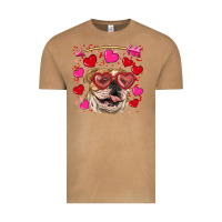 Vintage Camel valentine's day  brown english bulldog Vintage Tee - RanaPortraitStore
