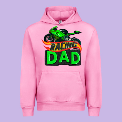 Racing Dad With Racing Motorcycle Urban Hoodie Designed By Adodesignshop