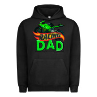 Pigment Black racing dad with racing motorcycle Urban Hoodie - AdoDesignShop