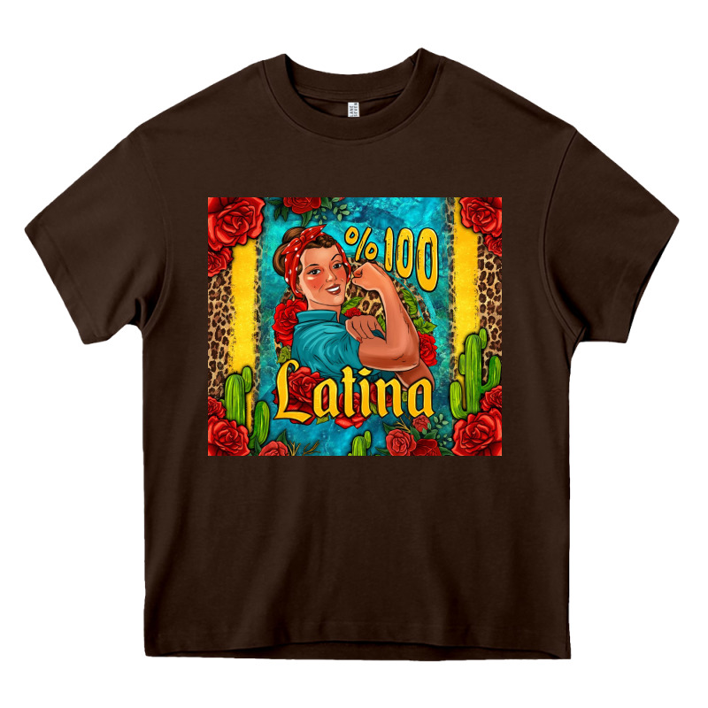 Hundred Percent Latina Strong Woman Heavy Core Tee by Jasminsmagicworld | Teevron