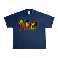 Navy black is beautiful Urban Heavy Tee - CowGirlArtShop