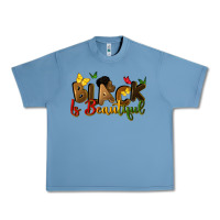 Pebble Blue black is beautiful Urban Heavy Tee - CowGirlArtShop