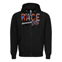 Black race girl Zipper Hoodie - RacoonDesign