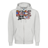 Dove Grey race girl Zipper Hoodie - RacoonDesign