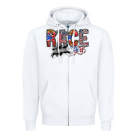 White race girl Zipper Hoodie - RacoonDesign