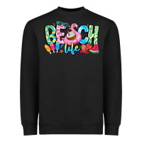Black Besch Life Heavyweight Sweatshirt - CowhideDigitalArt