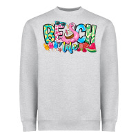 Heather Grey Besch Life Heavyweight Sweatshirt - CowhideDigitalArt