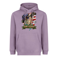 Lavender army veteran  pray Heavyweight Hoodie - BarkalooDesign