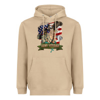 Mushroom army veteran  pray Heavyweight Hoodie - BarkalooDesign