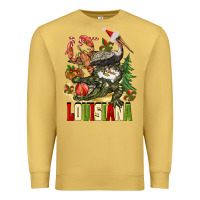 Antique Gold Christmas Louisiana Premium Sweatshirt - BarkalooDesign