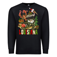 Black Christmas Louisiana Premium Sweatshirt - BarkalooDesign