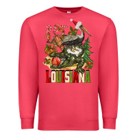 Cardinal Christmas Louisiana Premium Sweatshirt - BarkalooDesign