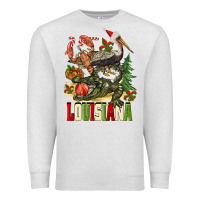Oatmeal Heather Christmas Louisiana Premium Sweatshirt - BarkalooDesign