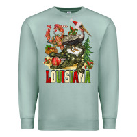 Seafoam Christmas Louisiana Premium Sweatshirt - BarkalooDesign