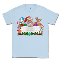Dusty Blue custom name christmas Classic Tee - texasbilliewilder