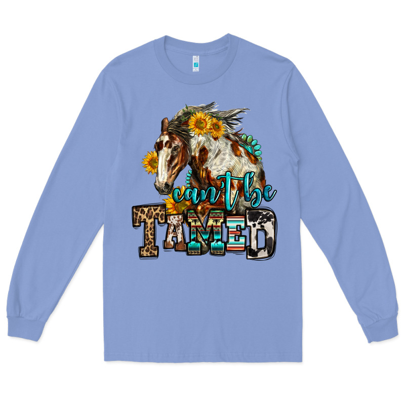 Can't Be Tamed Horse Long Sleeve Tee by OliviaCreatesArt | Teevron