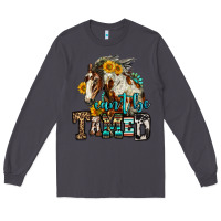 Smoke can't be tamed horse Long Sleeve Tee - OliviaCreatesArt