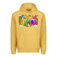 Antique Gold human pride Premium Hoodie - LillyAllenDesigns