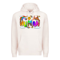 Pale Pink human pride Premium Hoodie - LillyAllenDesigns