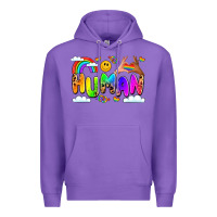 Purple human pride Premium Hoodie - LillyAllenDesigns