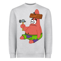 Heather Grey patrick the star gift Heavyweight Sweatshirt - trangStudio