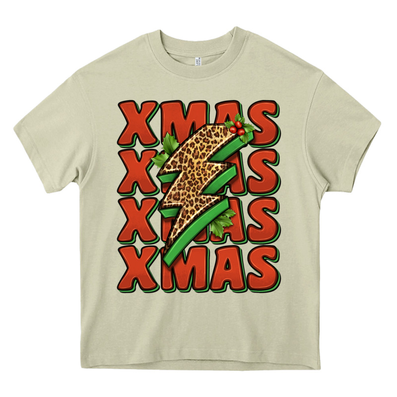 Xmas Lightning Bolt Heavy Core Tee by Jasminsmagicworld | Teevron
