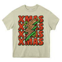 Mossy xmas lightning bolt Heavy Core Tee - Jasminsmagicworld