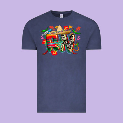 Cinco De Mayo Rn Vintage Tee Designed By Cowgirlartshop