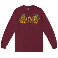 Burgundy Cactus Leopard Sunflower Mama and Mini Set Long Sleeve Tee - Jasminsmagicworld