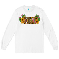 White Cactus Leopard Sunflower Mama and Mini Set Long Sleeve Tee - Jasminsmagicworld