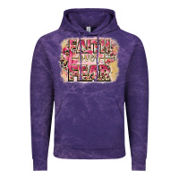Cloud Purple faith over fear breast cancer 12 inches 300 dpi Vintage Hoodie - CowGirlArtShop